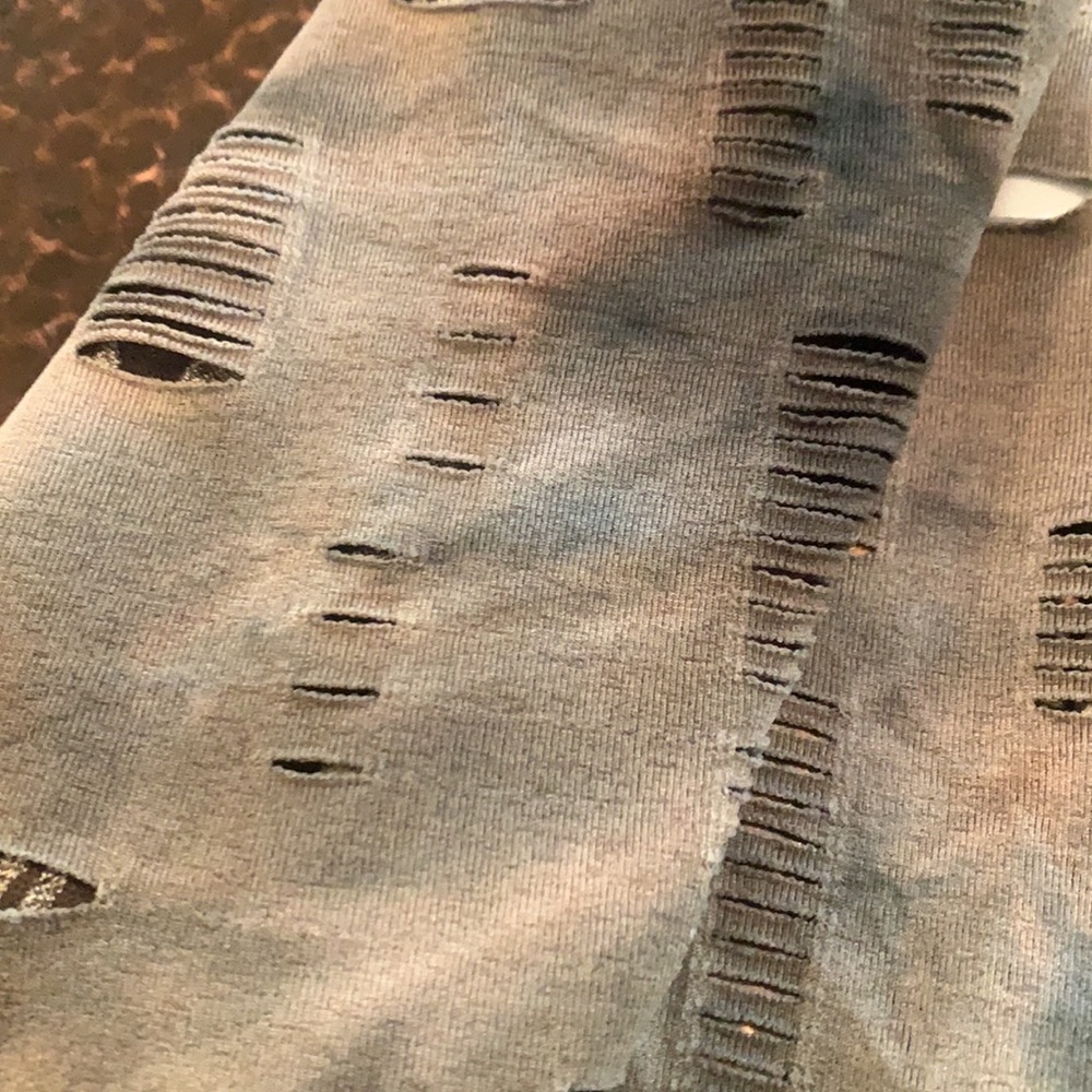 New With Tags Brown Distressed Open Front Cardiga… - image 7